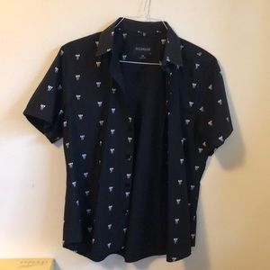 Wildfang button up with palm trees